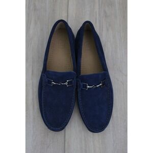 FootJoy Men's Club Casual Suede Bit Loafers Navy Blue Driving Mocs 10M NWOT